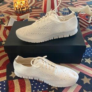 Like new Cole Haan Zero Grand white Oxford sneakers, size 7.5.